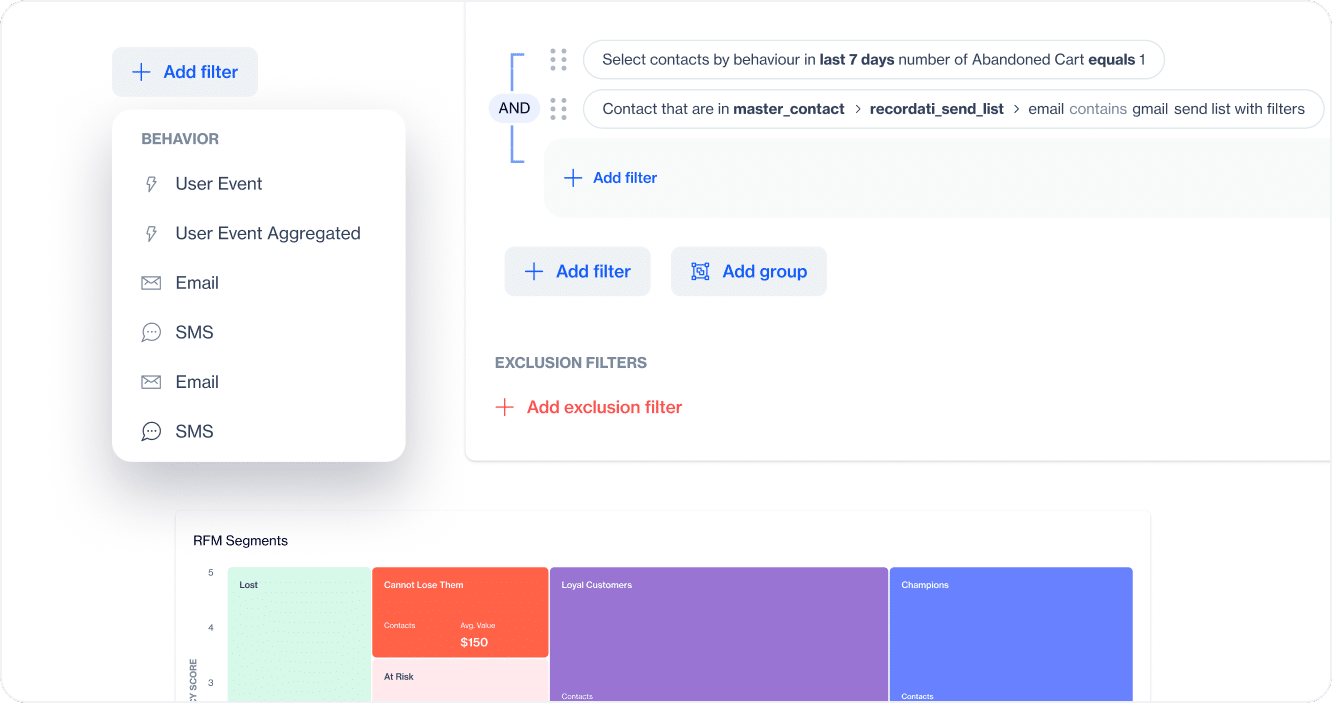 Segment audiences with granular precision