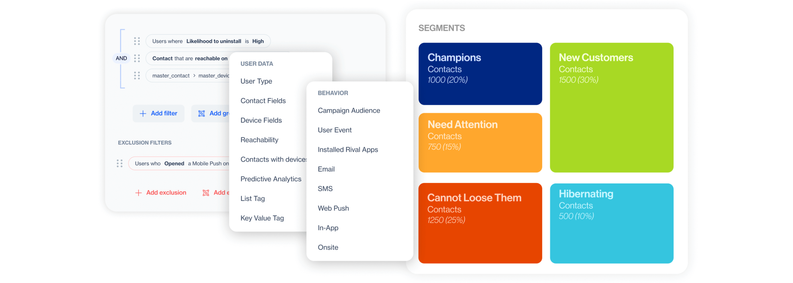 Limitless segmentation for targeted advertising