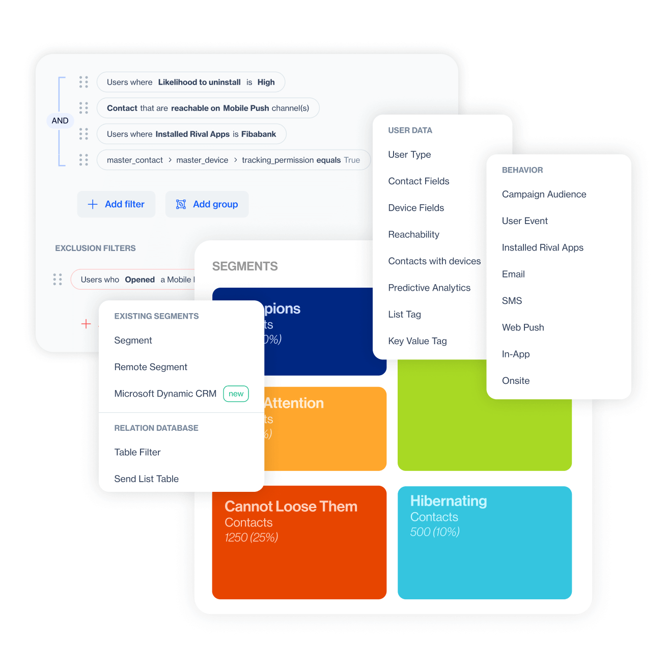 Segment your data by customer behavior, demographics, and psychographics for a stronger depth of personalization.