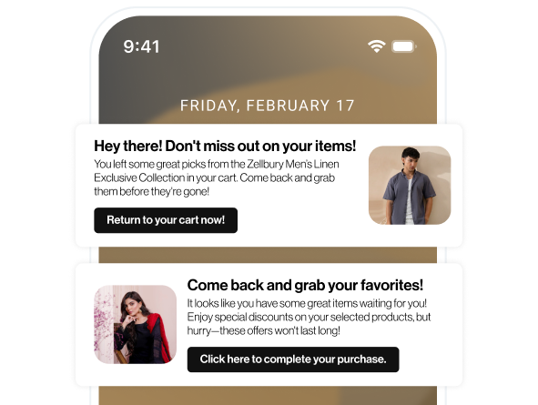 zellbury cs section5 mobile notification