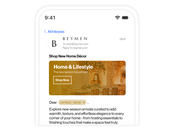 beymen cs section3 email notifications