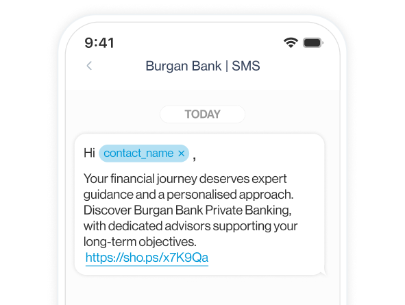 burganbank cs section3 sms notifications