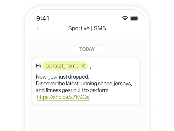 sportive cs section2 sms notifications